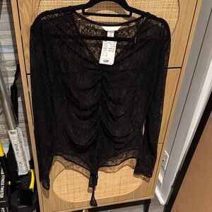 Elegant Black Lace Bodysuit